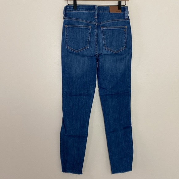Madewell 10" High-Rise Skinny Jeans in Brinville Wash Button-Front Size 26 - Picture 6 of 14
